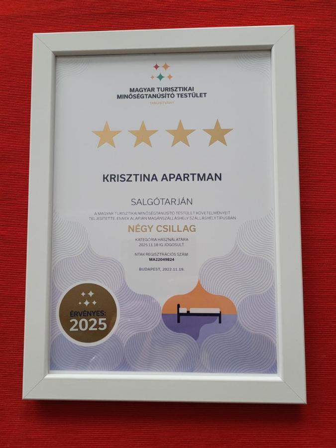 Krisztina Apartman Daire Salgótarján Dış mekan fotoğraf